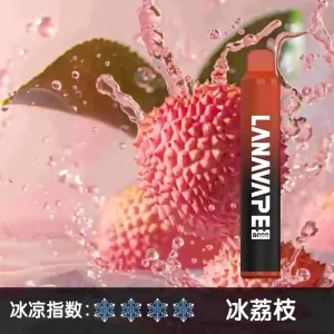 一次性電子煙 Lana Zolt 8000口｜850mAh可充電｜1.2Ω Mesh霧化-冰荔枝口味