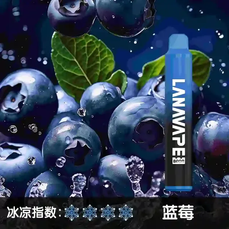 一次性電子煙 Lana Zolt 8000口｜850mAh可充電｜1.2Ω Mesh霧化-藍莓口味