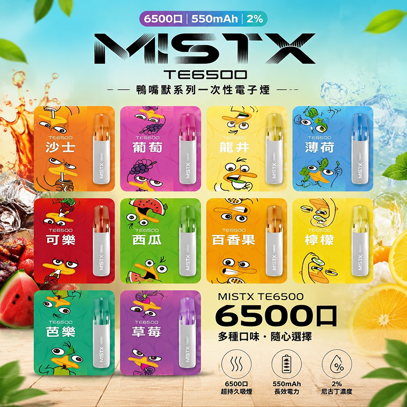 MISTX TE 6500｜2%濃度｜10款口味